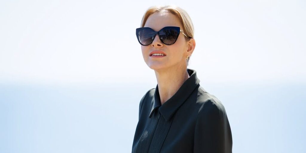 Princess Charlene in Elie Saab and Fendi Sunglasses at the Reopening of Monaco’s Exotic Garden Princess Charlene in Elie Saab and Fendi Sunglasses at the Reopening of Monaco's Exotic Garden