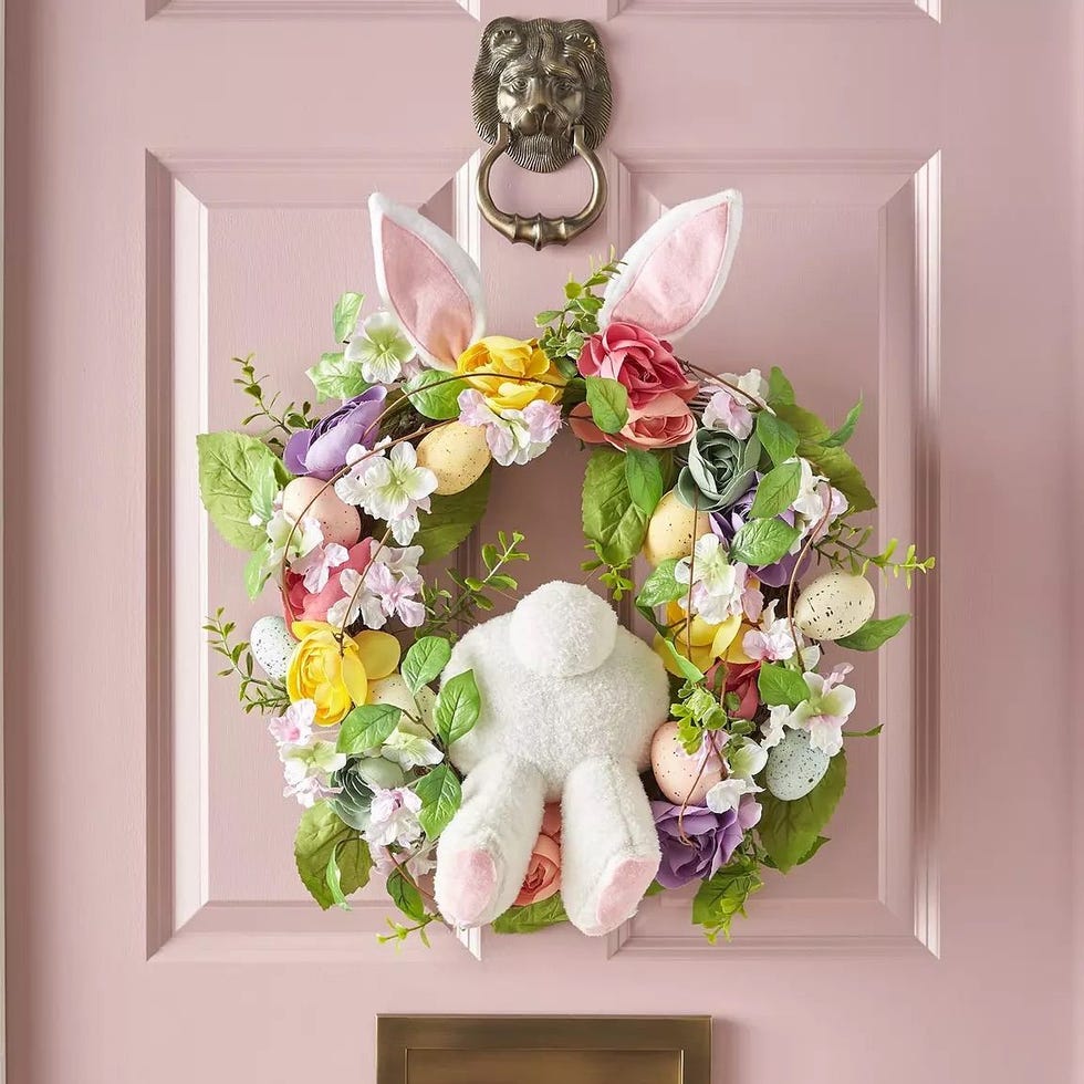 Easter Wreath with Rabbit
