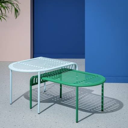Habitat 60 Lucinda Metal Nesting Garden Tables - Blue & Green