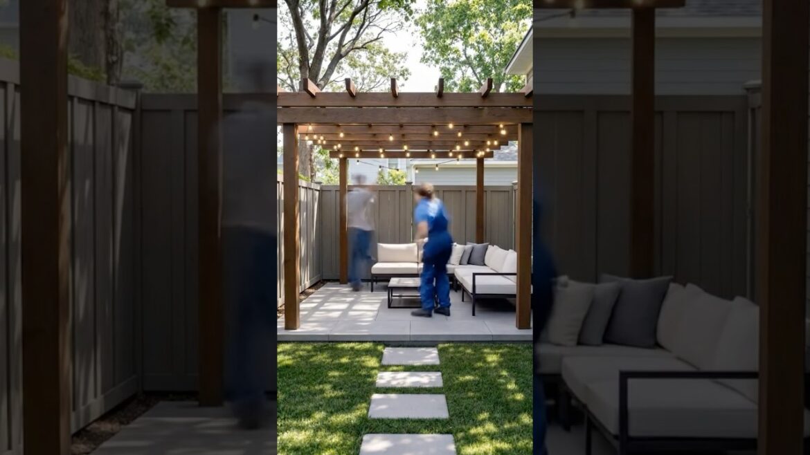 From Empty Pergola to Dream Backyard Oasis | Satisfying Renovation Timelapse