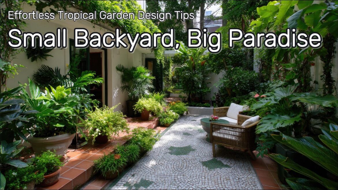 🌴 Small Backyard, Big Paradise: Effortless Tropical Garden Design Tips