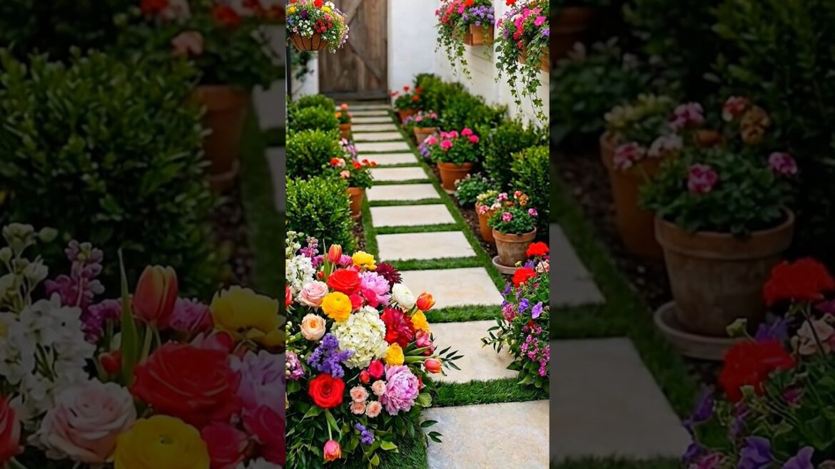 Backyard Flower Garden Renovation Before & After 🌸✨