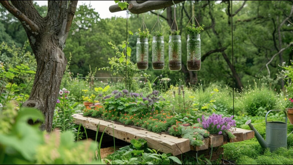 Relaxing Upcycled Garden Ideas for a Peaceful Farmhouse Backyard