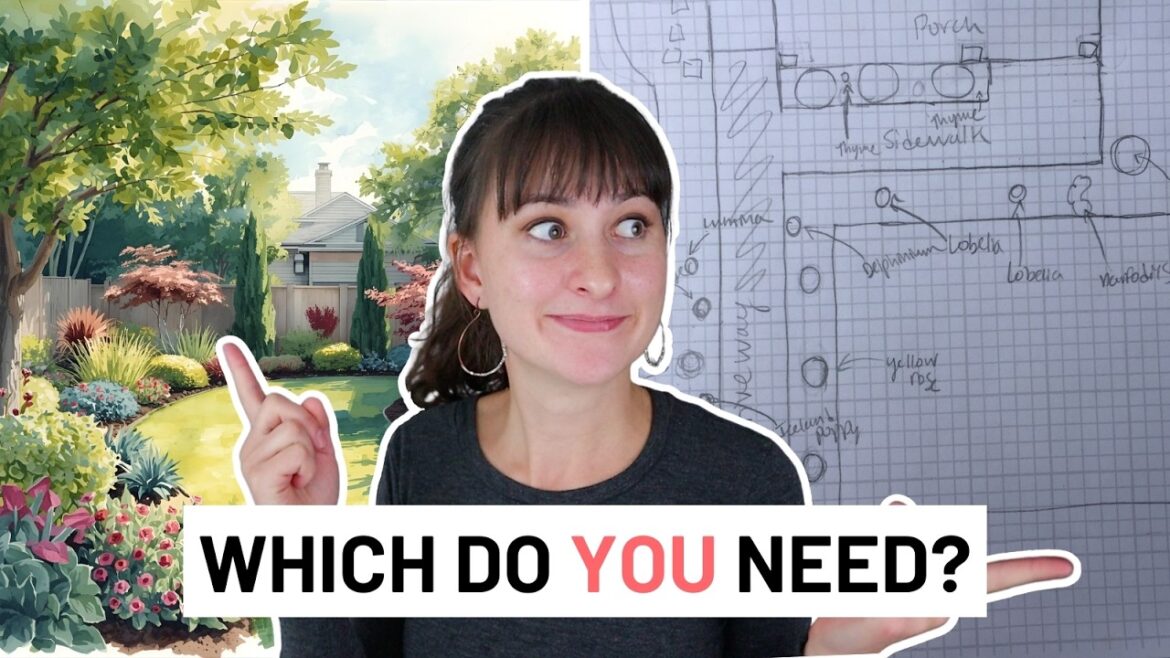 Which kind of landscape design do YOU need? 🪴 Two different types of design plans