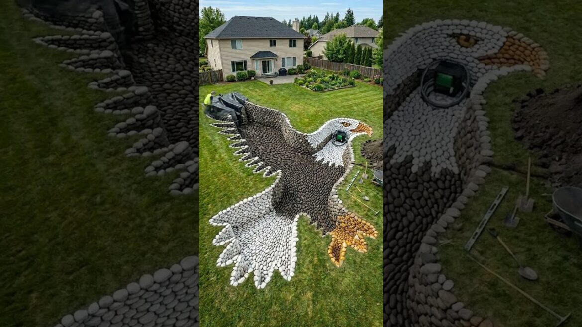 I Built a GIANT EAGLE In Their Backyard! 🦅🤯