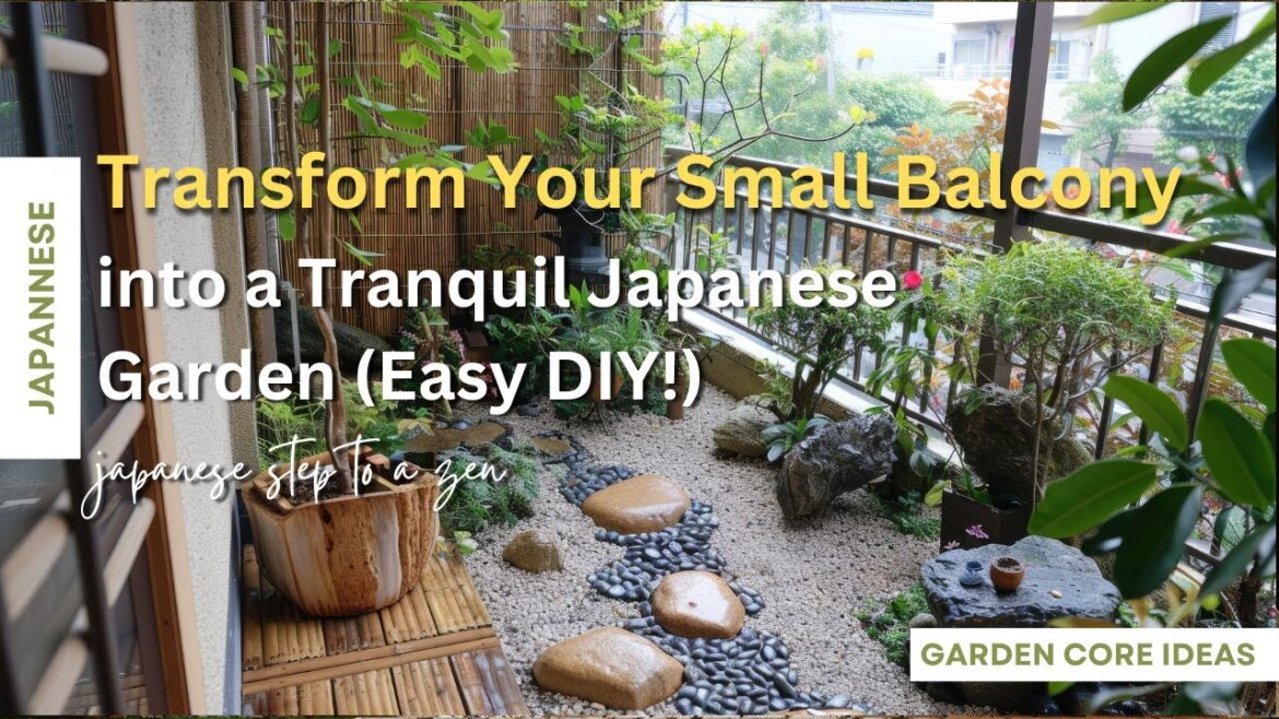 Transform Your Small Balcony into a Tranquil Japanese Garden (Easy DIY!)