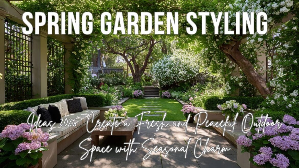 Spring Garden Styling Ideas 2026  Create a Fresh and Peaceful Outdoor Space with Seasonal Charm