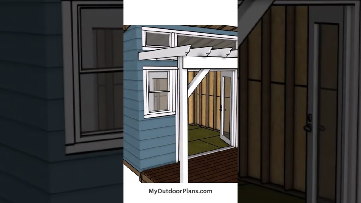 10x12 Outdoor Office Shed Plans #officeshed #modernshed #backyardstudio