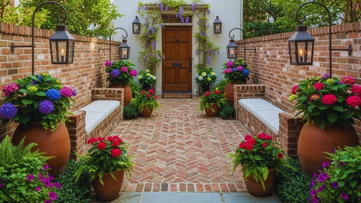 Upgrade Your Curb Appeal FAST! 14 Stunning Front Yard Brick Landscaping Ideas