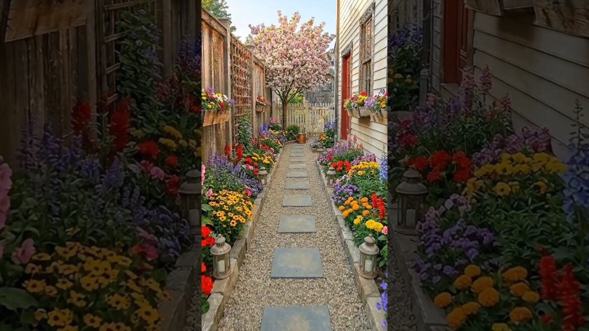 A Simple Lawn Turned Into a Beautiful Landscaping & Pathway