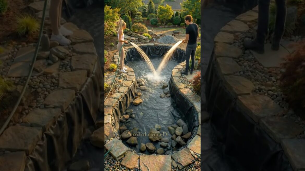 Japanese Koi Pond Backyard Transformation (Timelapse) 🐟 Zen Garden Build