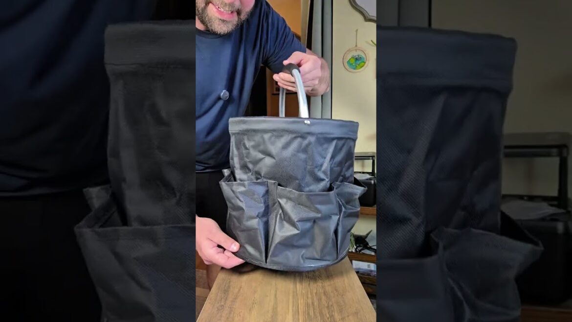 Collapsible storage tote! perfect for tools, gardening, or cleaning supplies! #storagetote