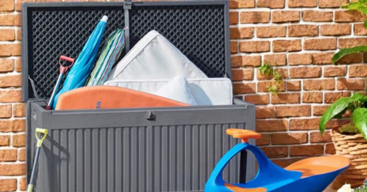 Lockable garden storage that doubles as a seat reduced from £85 to £50 Liverpool Echo