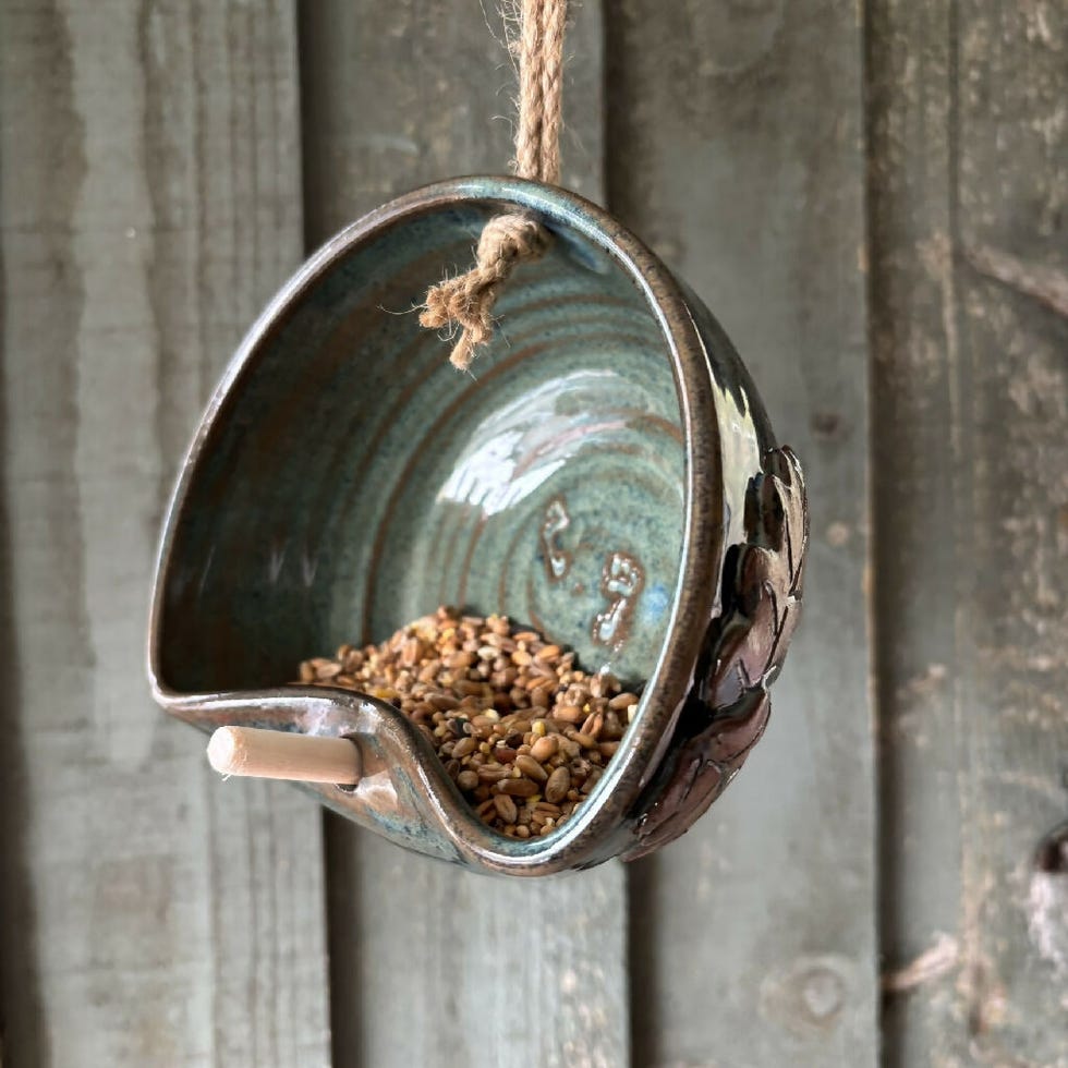 Wild Bird Feeder ceramic hanging