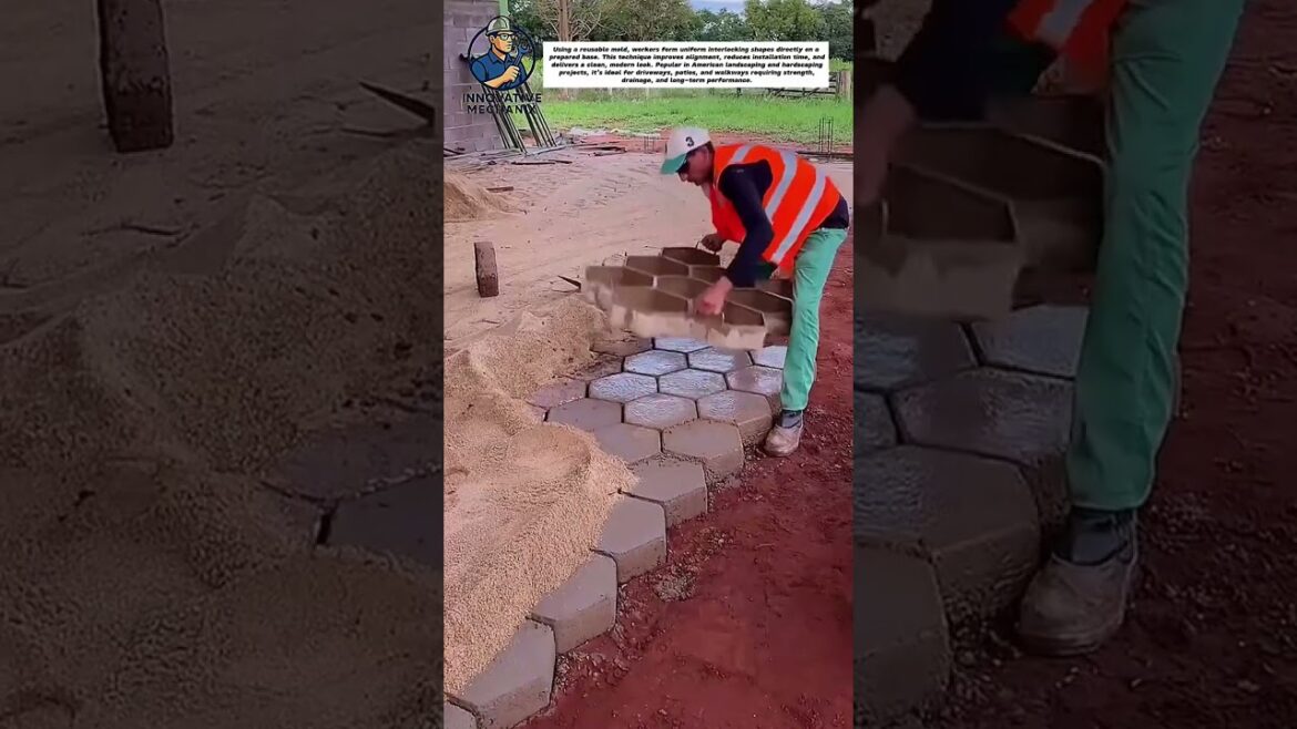Fast Hexagon Paver Installation – Smart Outdoor Walkway Construction!