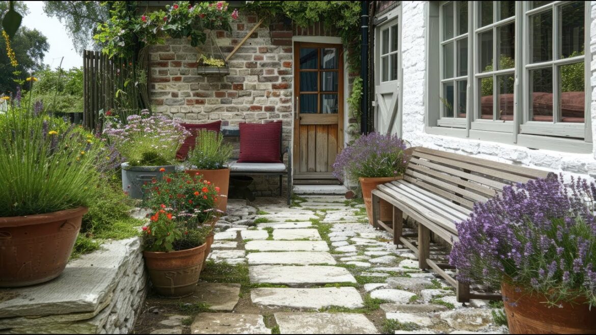 Eco-Chic Rustic Farmhouse Backyard Garden Decor Using Upcycled Materials