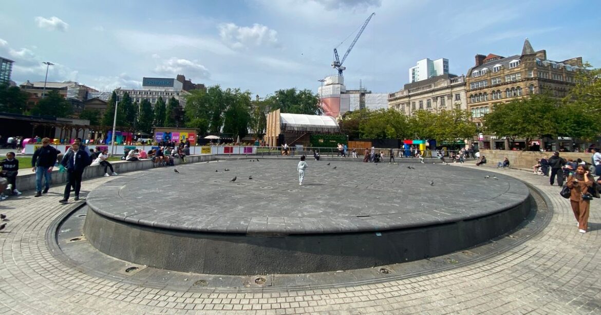 Piccadilly Gardens transformation begins – with new play area, actual gardens and removal of ‘unreliable’ fountains Piccadilly Gardens transformation begins - with new play area, actual gardens and removal of 'unreliable' fountains