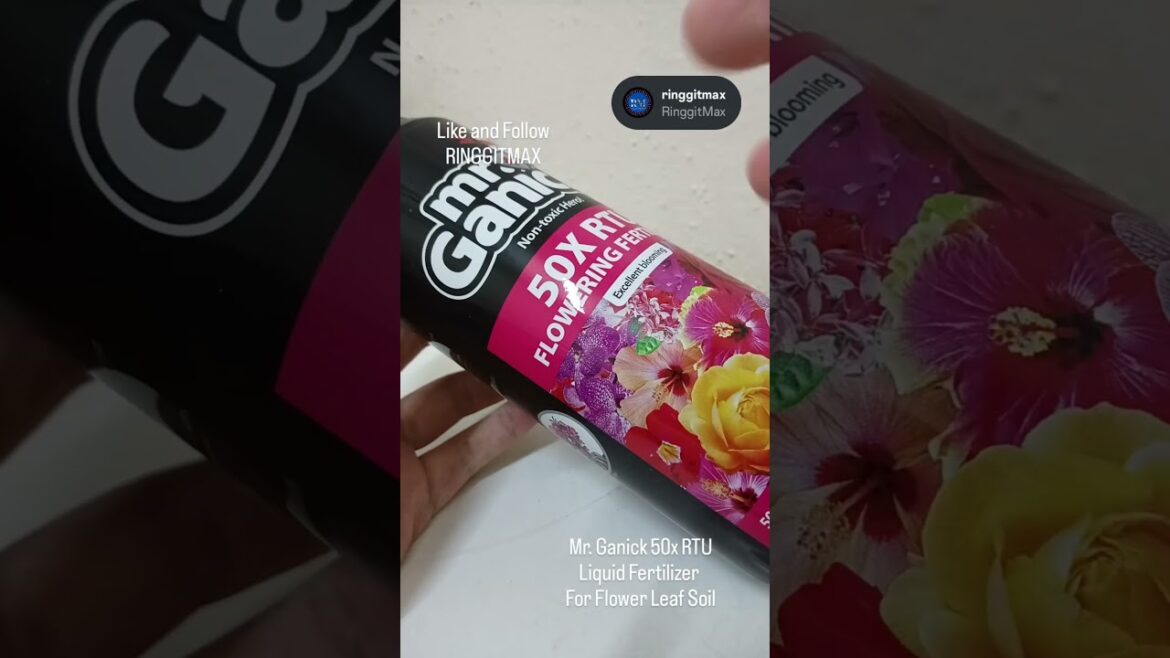 Mr. Ganick 50x RTU #flower #fertilizer #baja #bunga #ringgitmax #mrganick #gardening #shopeeytdeals