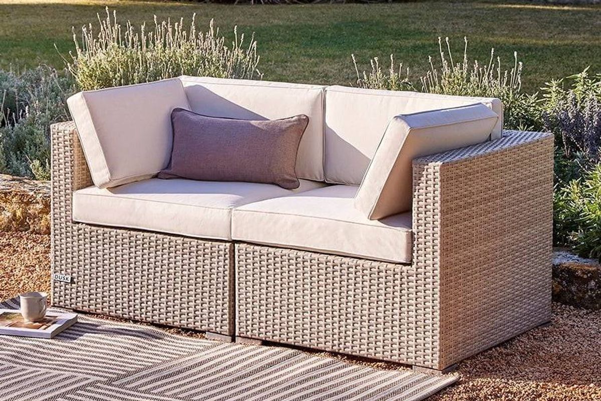 Shoppers say the garden sofa is 'comfy and stylish'
