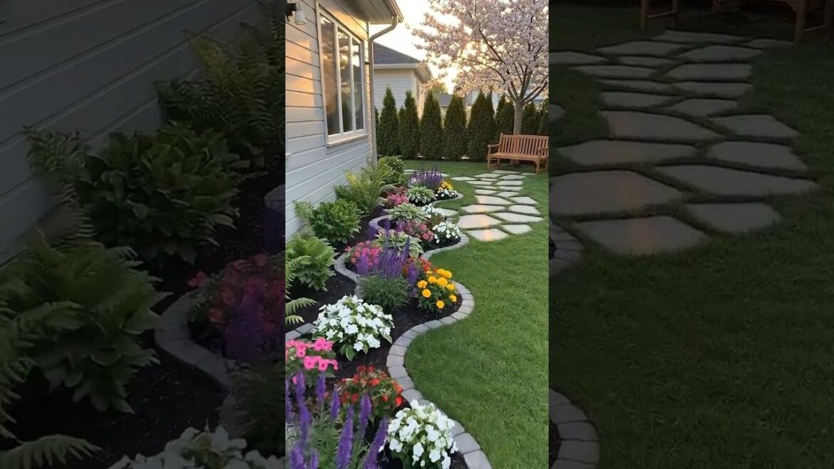 Beautiful Flower Bed Border Design | Backyard Garden Inspiration #gardendesign#flowergarden#usa Beautiful Flower Bed Border Design | Backyard Garden Inspiration #gardendesign#flowergarden#usa
