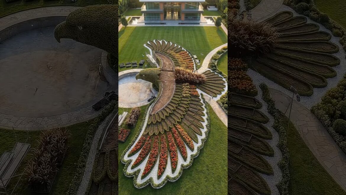 Amazing Dove Shape Garden Flower Bed Design | Yard Landscaping Idea #shorts Amazing Dove Shape Garden Flower Bed Design | Yard Landscaping Idea #shorts