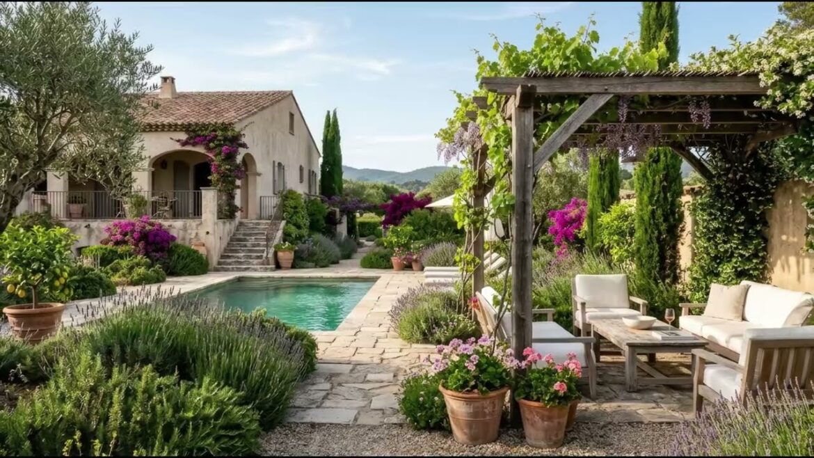 Mediterranean Outdoor Garden Ideas | Create a Resort-Style Luxury Backyard Paradise