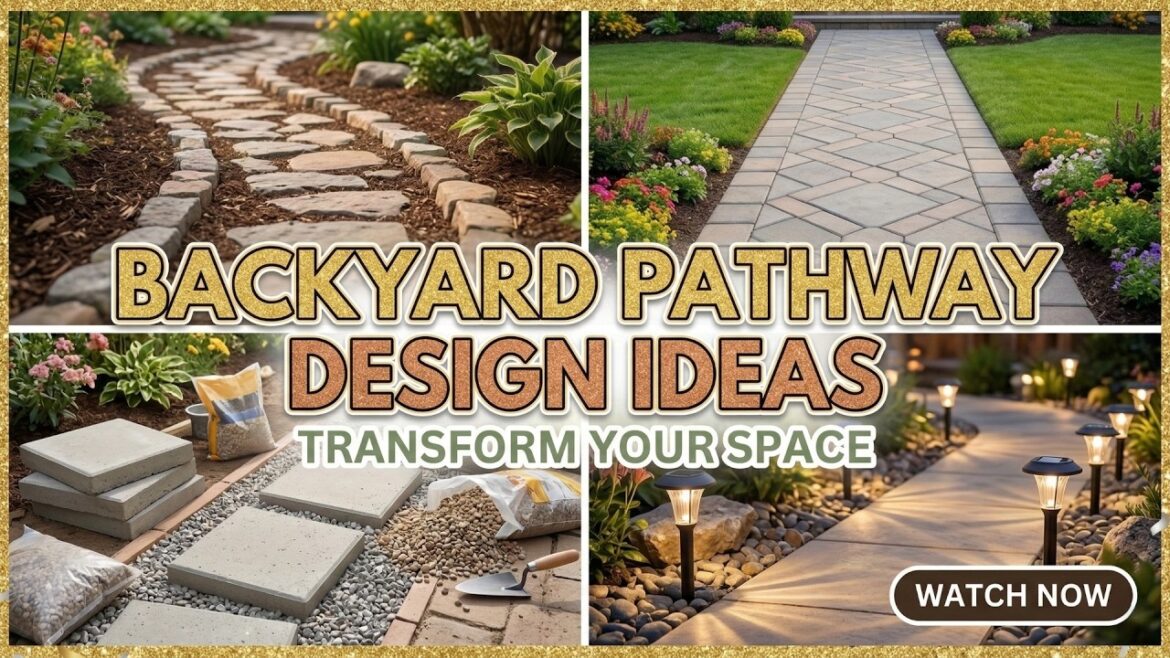Stunning! 🌿 Backyard Pathway Design Ideas 2026 Easy DIY Stone Walkway & Stepping Stone Garden Path