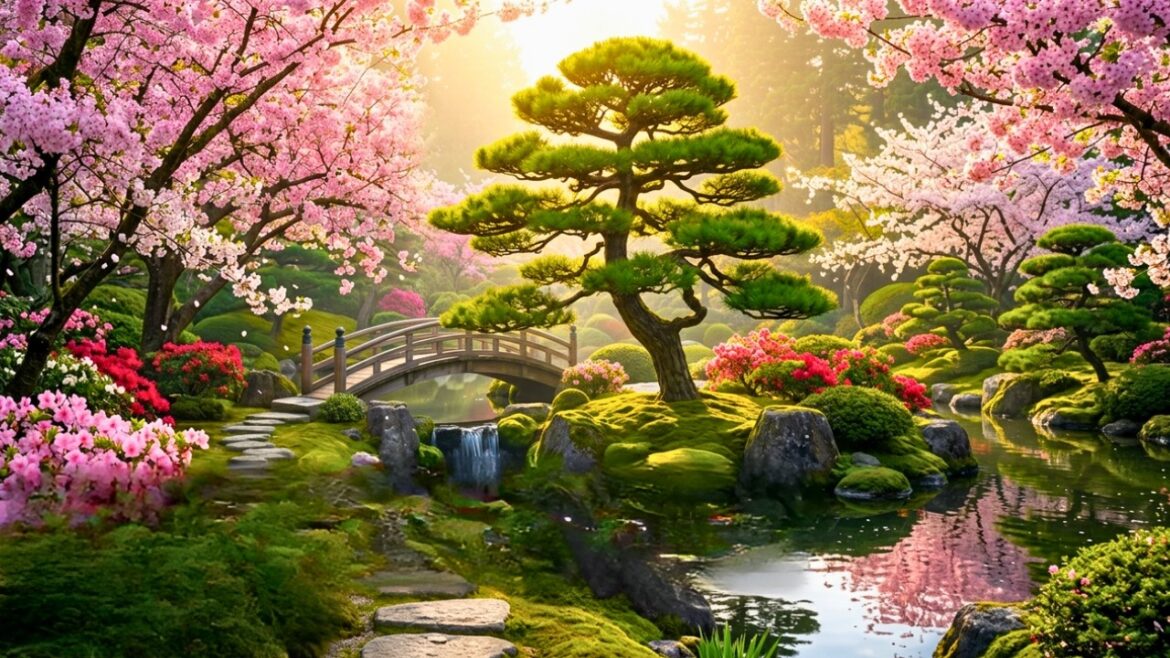 Niwaki Style Japanese Gardens in Spring | Visual Tour