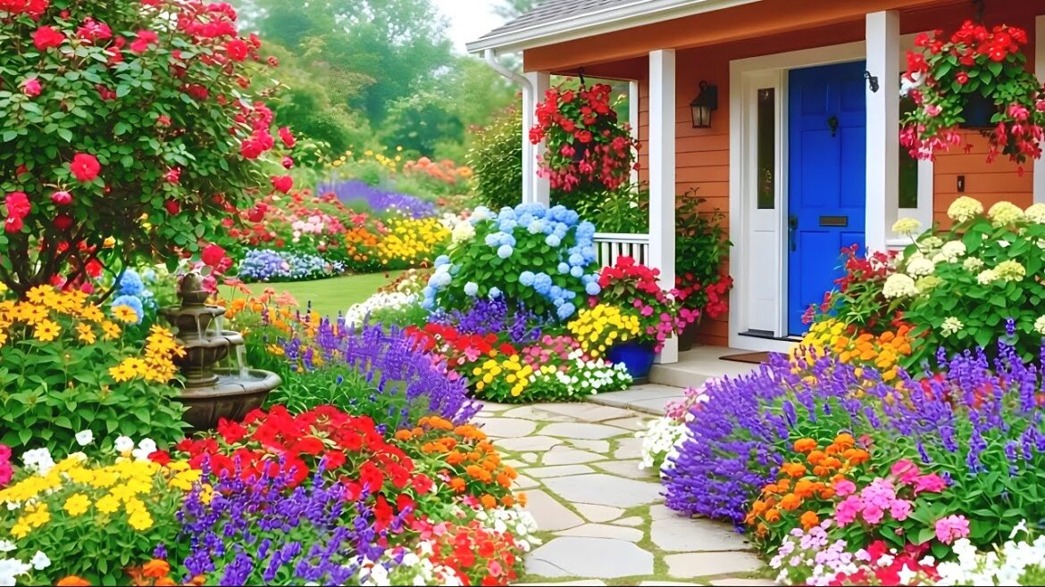Elegant Home entryway with Front Yard Garden That Make Your Home Look Instantly Expensive