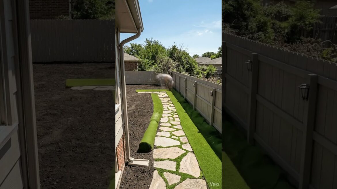 DIY English Cottage Garden Makeover! 🌸👇 #backyard  #timelapse