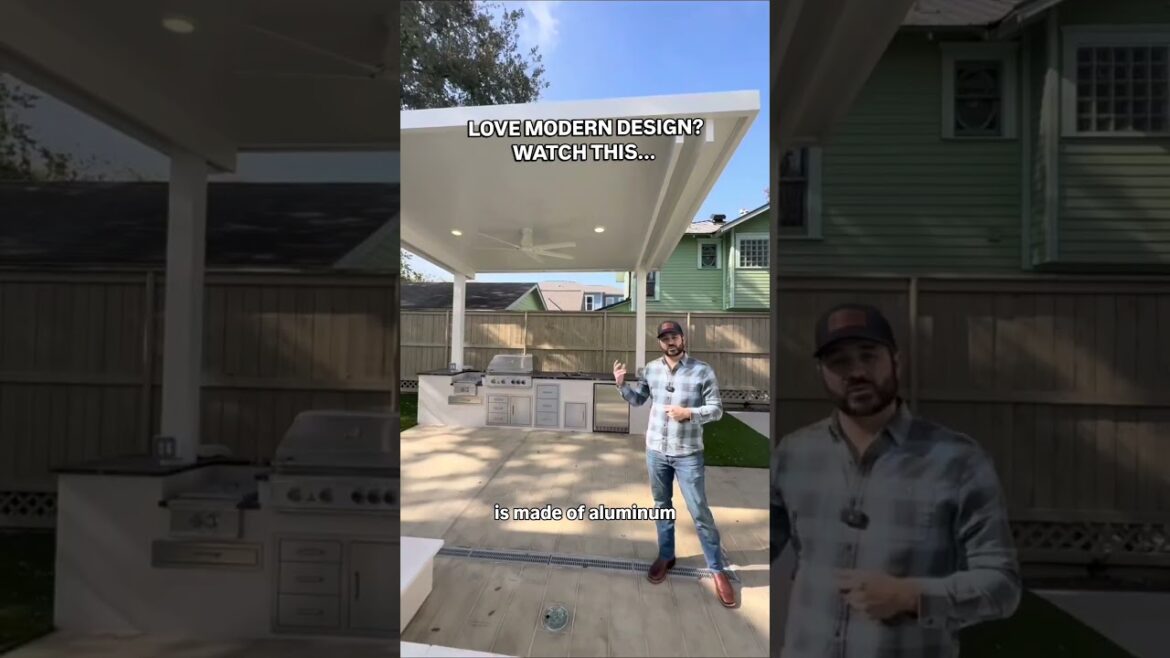 What Is a Cantilever Patio Cover? Modern Patio Cover Ideas for Texas Homes #backyard What Is a Cantilever Patio Cover? Modern Patio Cover Ideas for Texas Homes #backyard