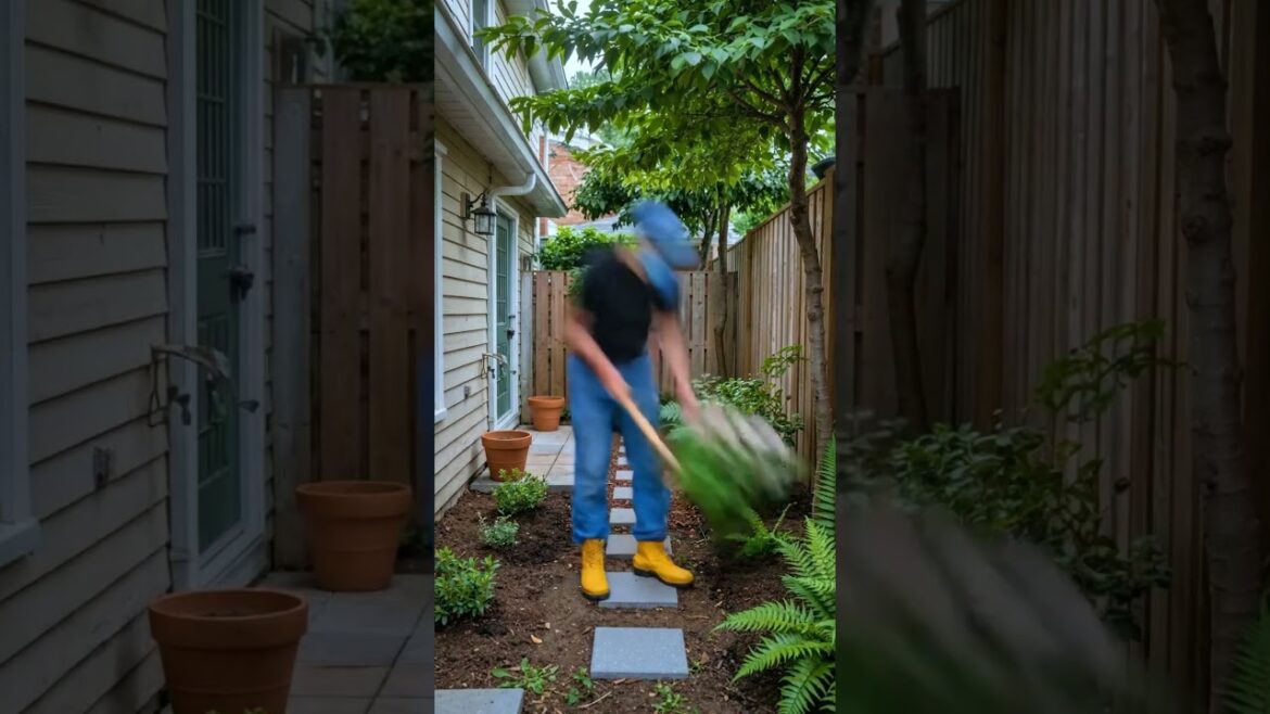 From Messy Backyard to Luxury Garden 🌪️➡️🌸 #shorts #viral #asmr #satisfying #satisfyingasmr
