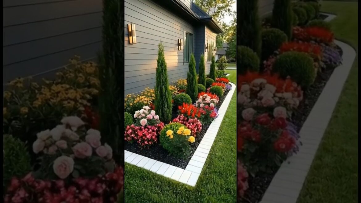 Modern House Side Garden Transformation 🌿✨ #shorts Modern House Side Garden Transformation 🌿✨ #shorts