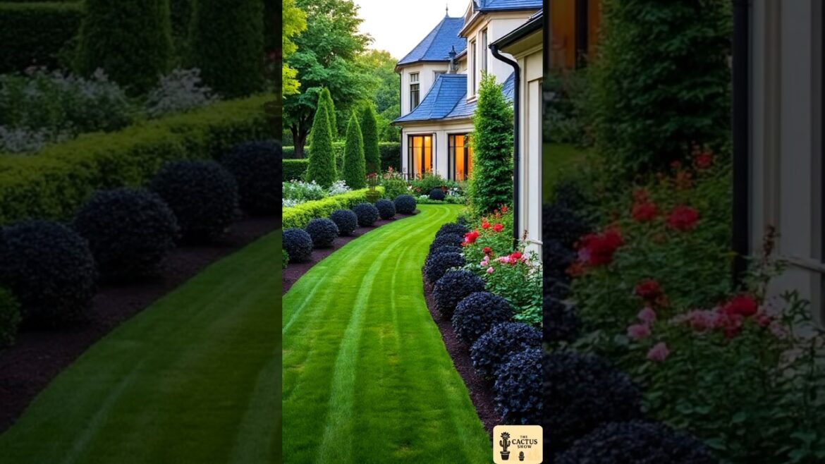 Luxury House with Black Rose Garden | Stunning Modern Garden Design Ideas Luxury House with Black Rose Garden | Stunning Modern Garden Design Ideas