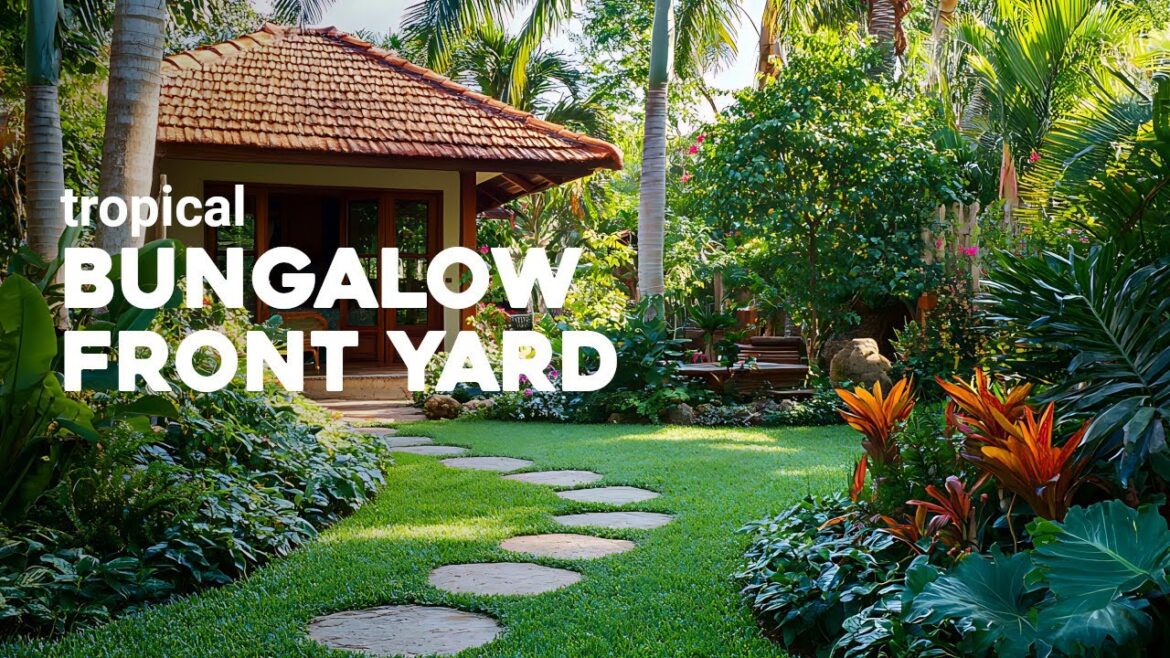 Transform Your Tropical Small Bungalow Front Yard with These Landscaping Ideas! Transform Your Tropical Small Bungalow Front Yard with These Landscaping Ideas!