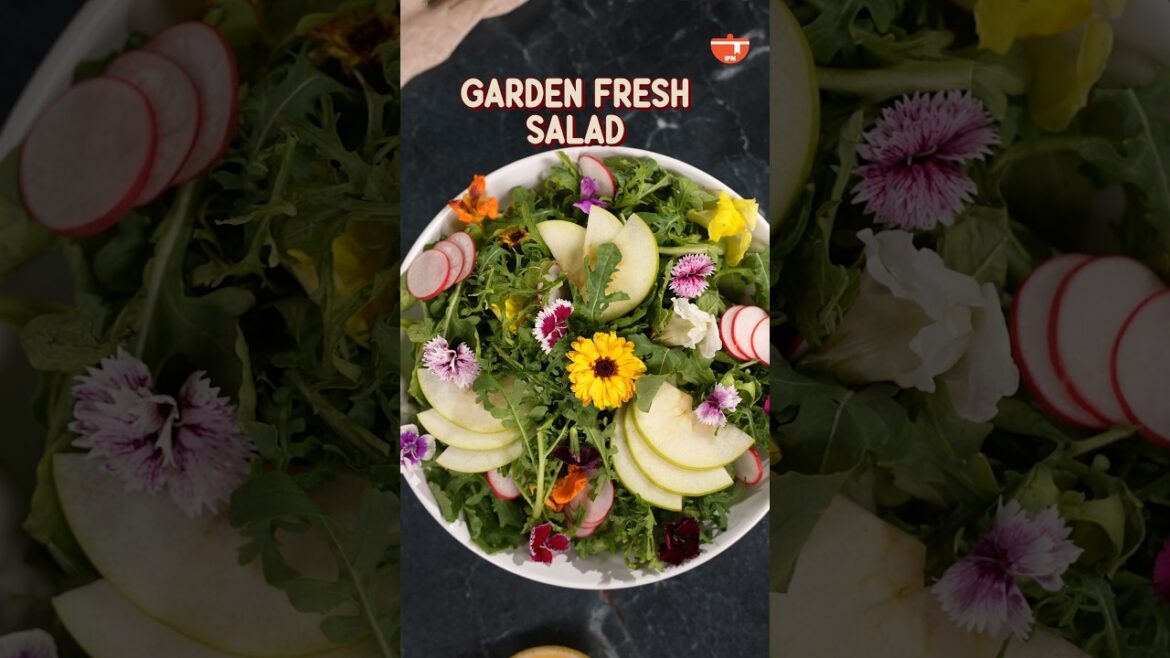 Garden Fresh Salad | Healthy Spring Recipe #shorts Garden Fresh Salad | Healthy Spring Recipe #shorts