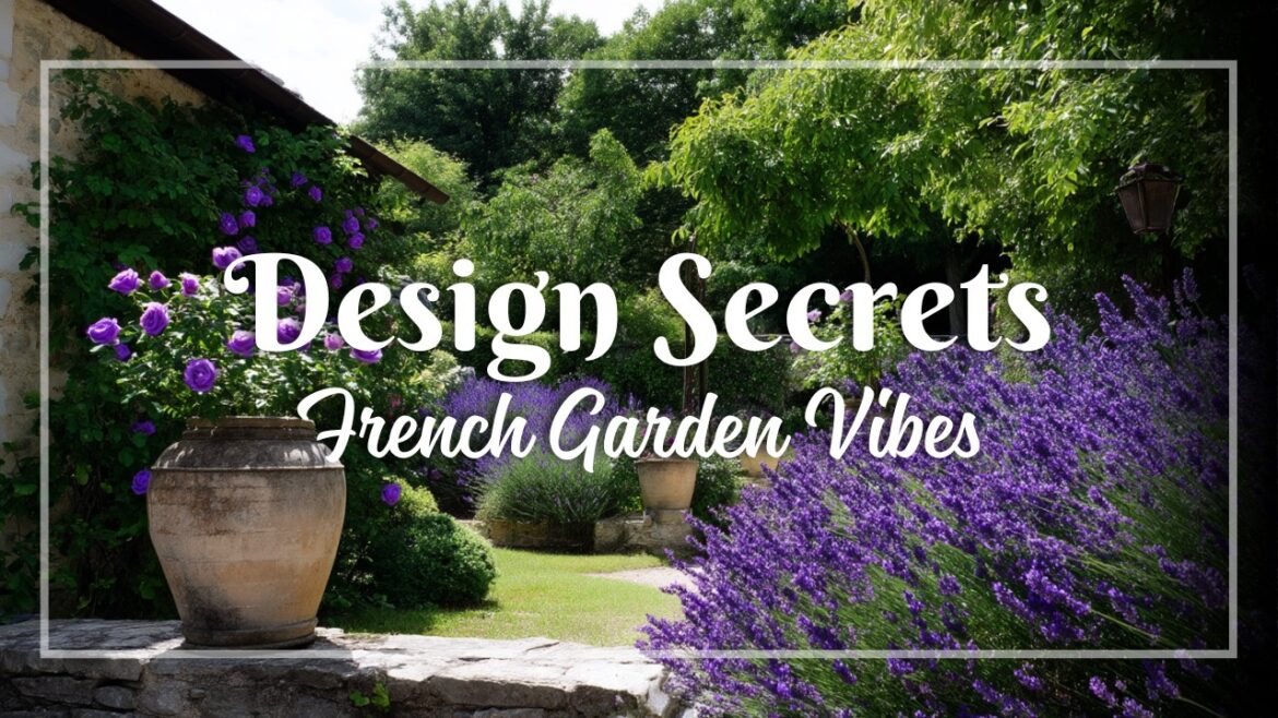 Rustic French Garden Style: Small House Garden Ideas with Lavender Rows & Iron Details