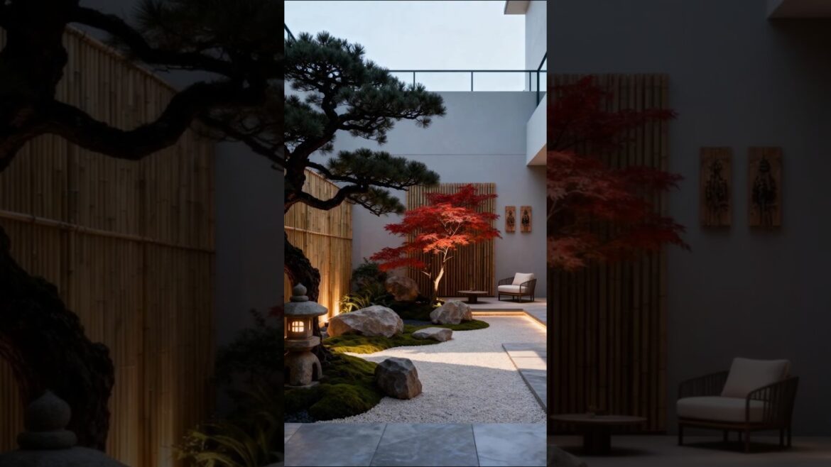 Zen Courtyard Oasis: Modern Japanese Garden Design! Zen Courtyard Oasis: Modern Japanese Garden Design!