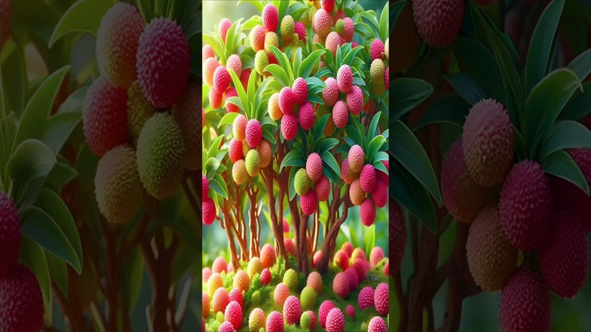 Easy and fast techniques for propagating and growing lychee fruit trees #garden #fruits #nature