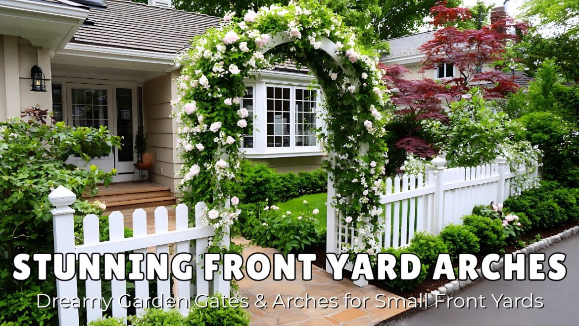 🌸 Beautiful Small Front Yard Garden Gates and Arches | Dreamy Entryway Ideas to Enchant Look