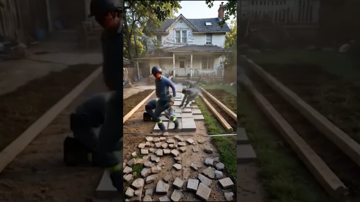 Front Yard Makeover 🤯 Modern Landscaping Transformation #shorts