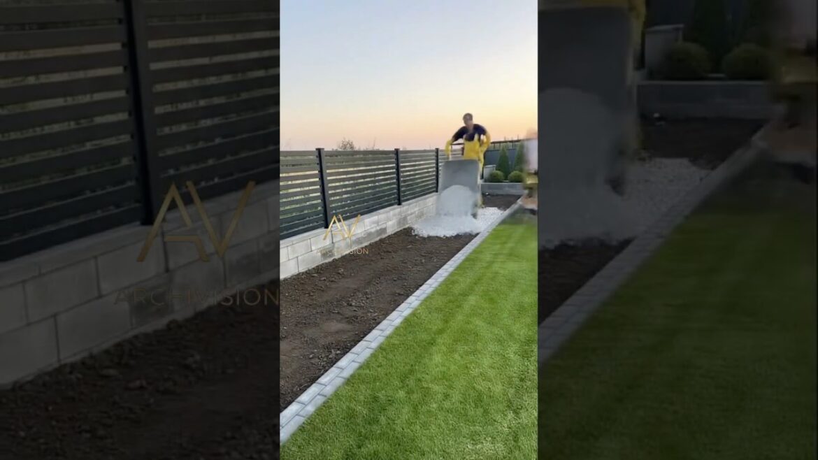 Absolutely stunning tree and flower garden reveal! 🤯👏 #landscaping #diygarden