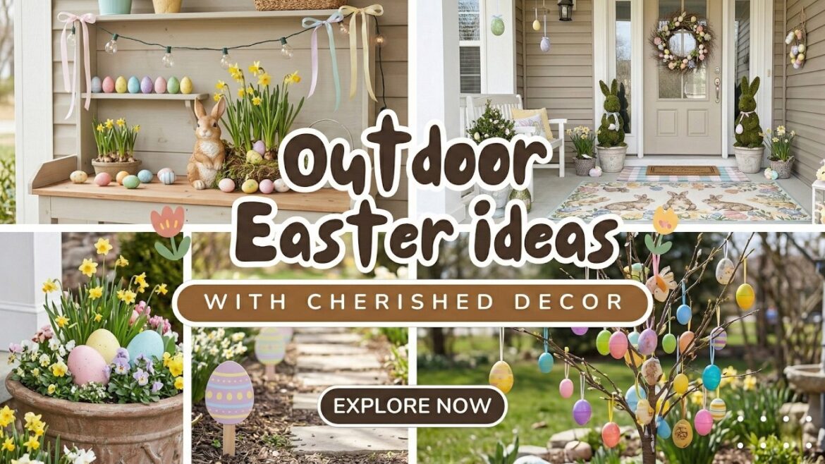 Beautiful! 🐣 Outdoor Easter Decorations Ideas 2026 for UK Spring Gardens & Front Displays