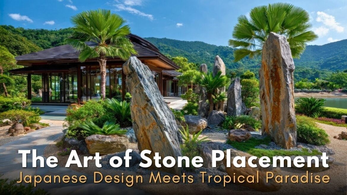 Masterclass in Japanese Stone Arranging Techniques Using Local Volcanic Rock and Tropical Palms Masterclass in Japanese Stone Arranging Techniques Using Local Volcanic Rock and Tropical Palms