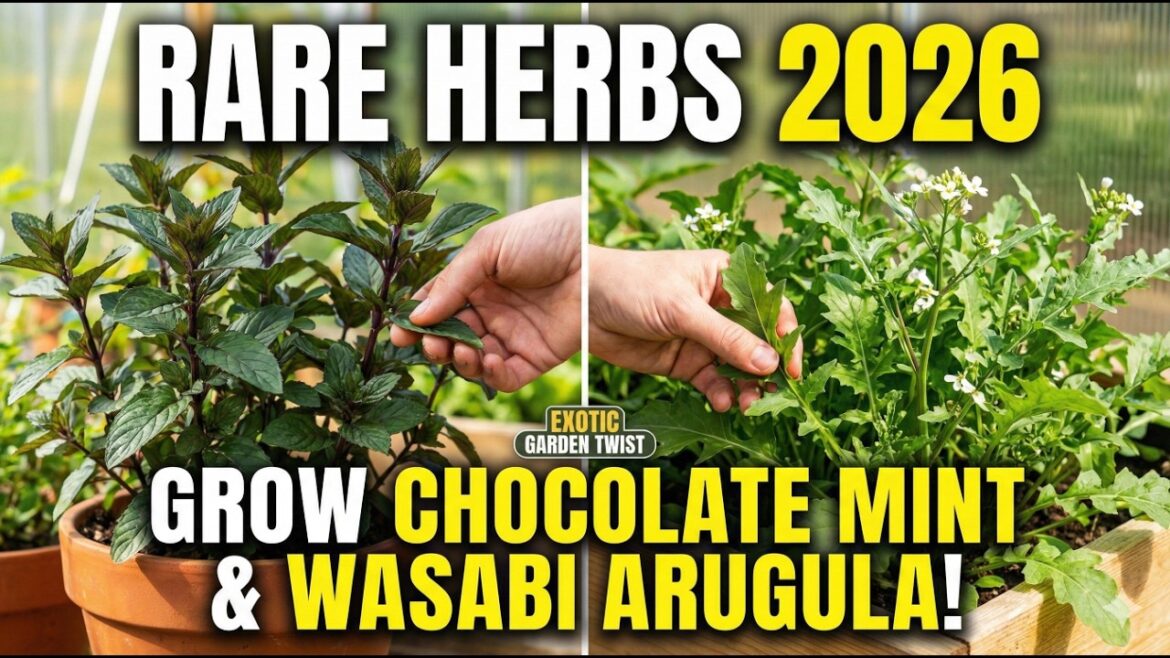 Chocolate Mint & Wasabi Arugula: 2 Rare Herbs for Your 2026 Garden 🌿 Chocolate Mint & Wasabi Arugula: 2 Rare Herbs for Your 2026 Garden 🌿