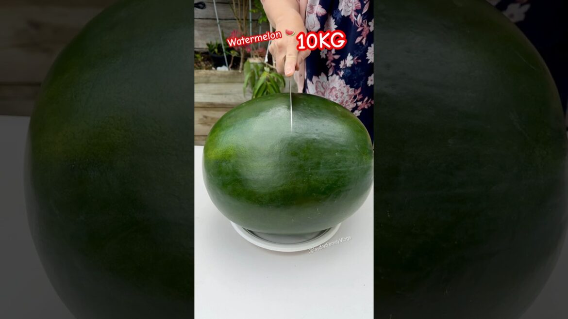 Fruit Cutting Watermelon 🍉😱 #shorts #satisfying #fruit #enjoy #garden