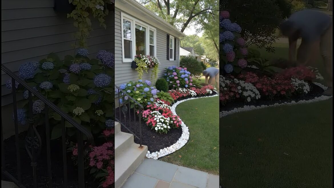 Incredible Front Yard Flowerbed Transformation! 🌸
