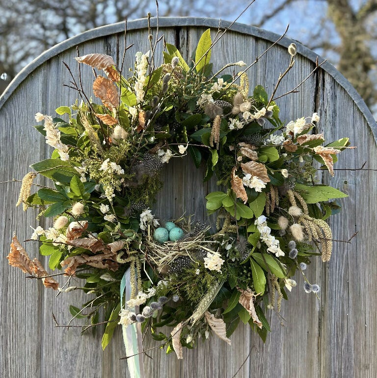 Natural Easter Spring Wreath