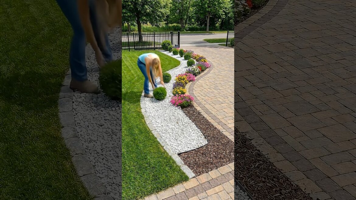 A Boring Front Yard Turned Into Beautiful Garden Bed
