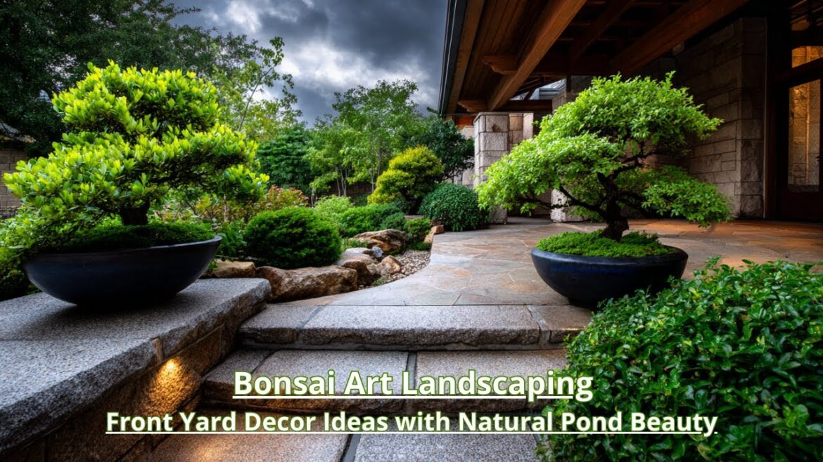 Bonsai Landscaping Ideas: Transform Your Front Yard with Pond and Zen Elements